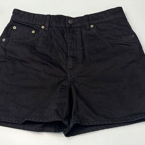 Zara Black Denim Shorts